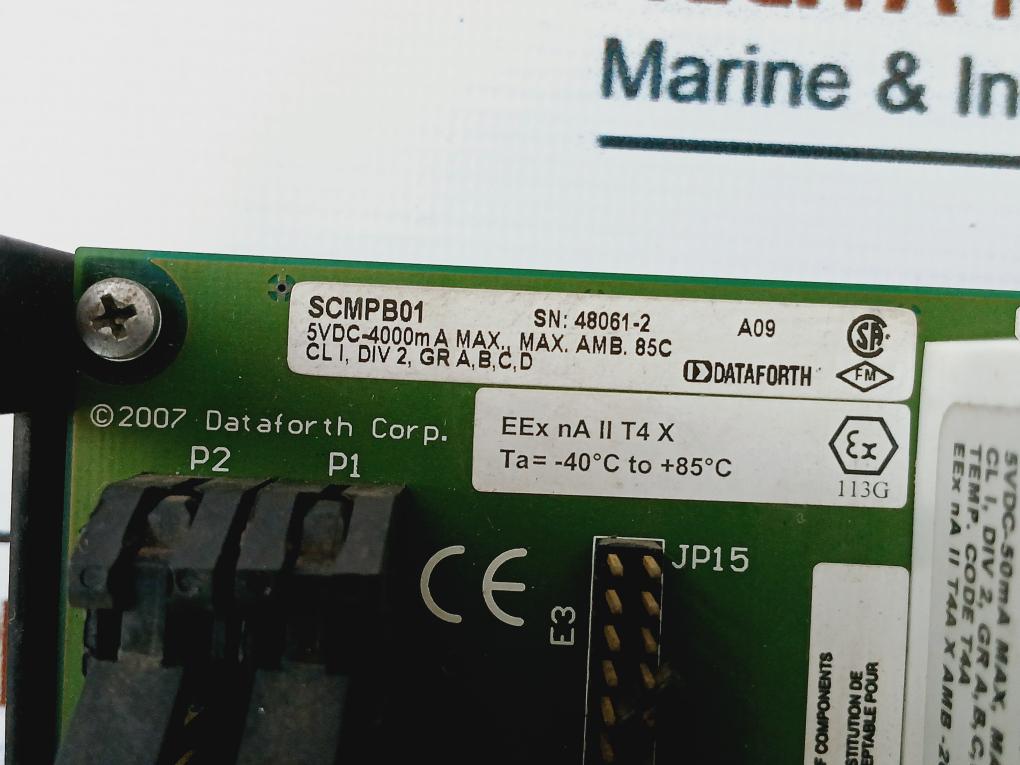 Dataforth Scmpb01 16 Channel Backpanel Module