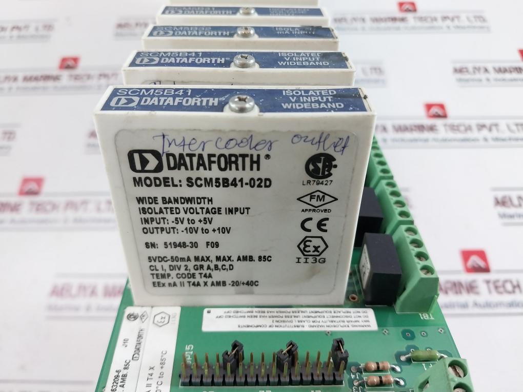 Dataforth Scmpb01 16 Channel Backpanel Module Scm5B41-02D/ Scm5B31/ Scm5B47