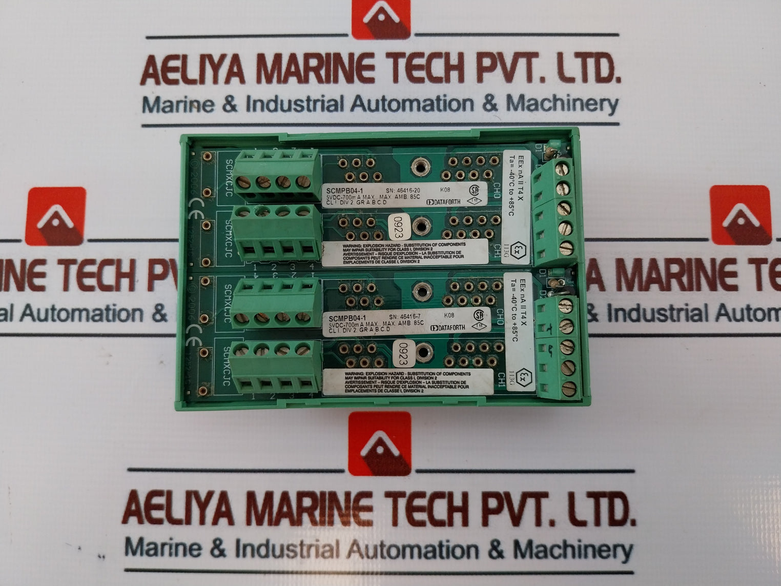 Dataforth Scmpb04-1 Analog Dual Channel Backpanel Module