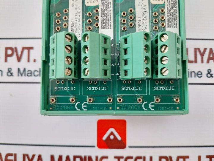 Dataforth Scmpb04-1 Analog Dual Channel Backpanel Module
