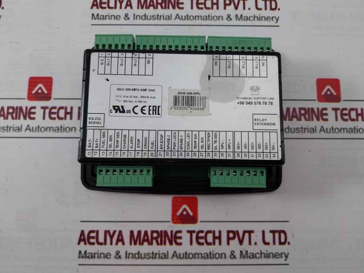 Datakom Dkg 309-mpu Automatic Mains Failure Unit 9-33 Vdc 200Ma Max