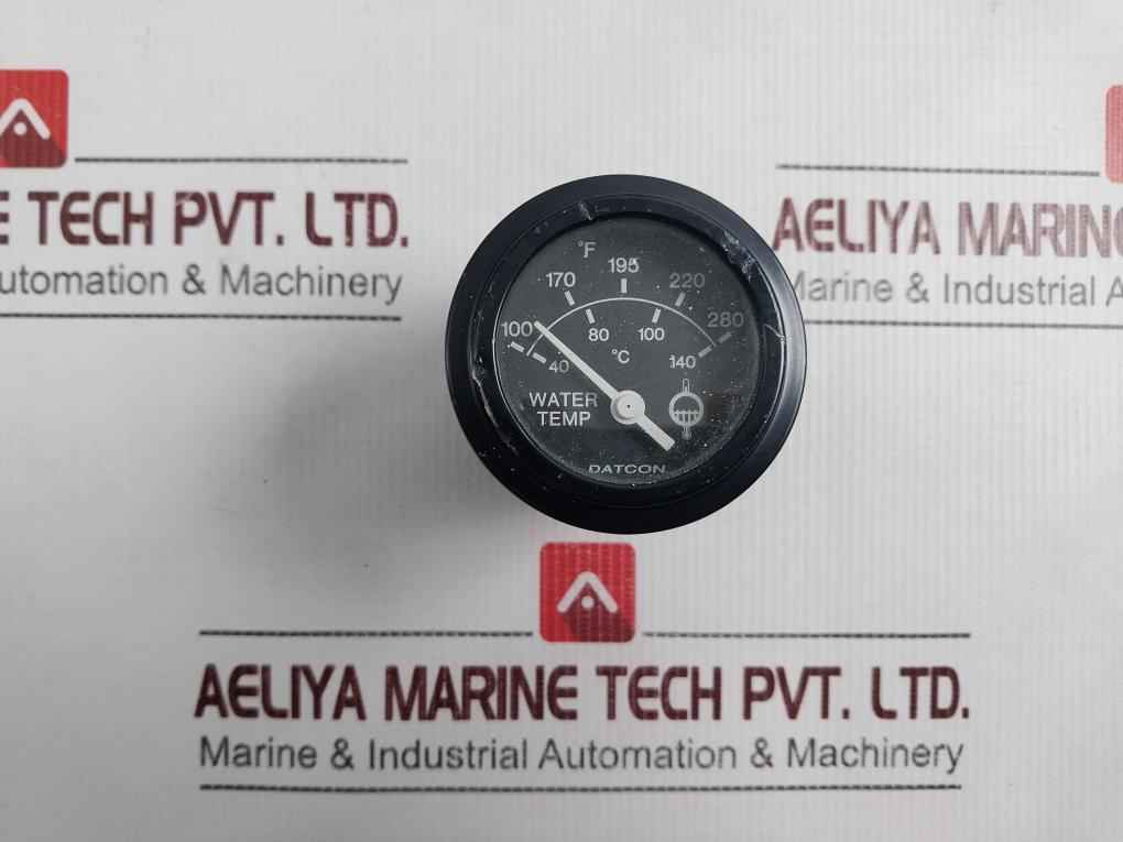 Datcon 101582 Water Temperature Gauge 40-140°C / 100-280°F 24V