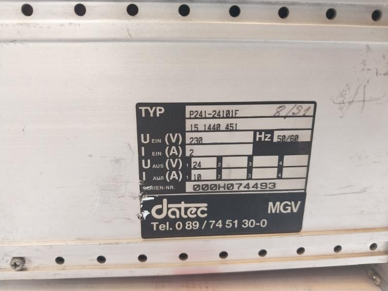 Datec P241-24101f Power Supply Unit 230v 50/60 Hz Snr1035