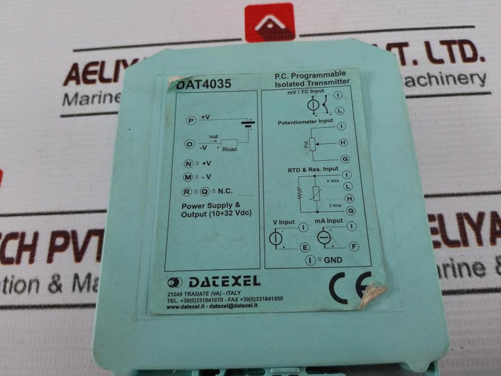 Datexel Dat4035 Isolated Smart Transmitter