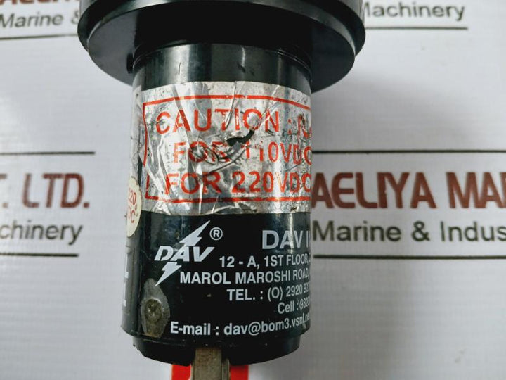 Dav Industries Ntc-22L Semaphore Indicator 24/30 Vdc 220Vdc