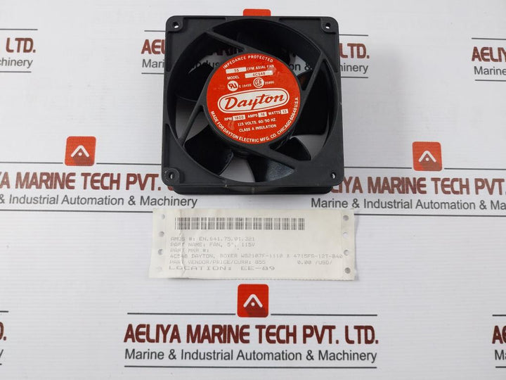 Dayton 4C548 Ac Axial Fan 115V Ac