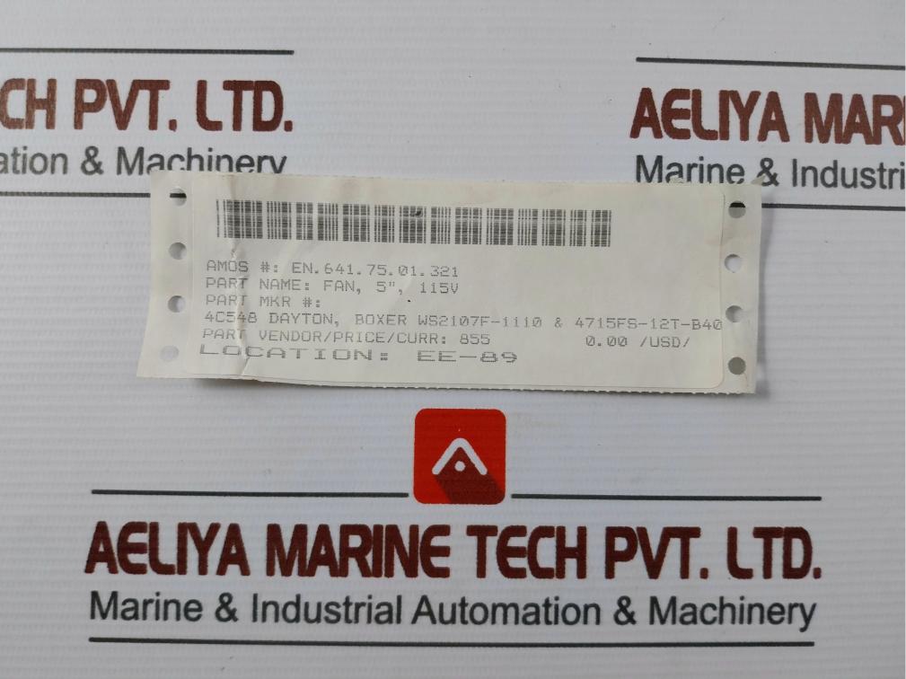 Dayton 4C548 Ac Axial Fan 115V Ac