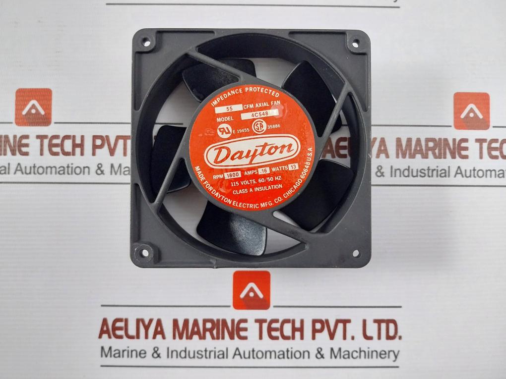 Dayton 4C548 Ac Axial Fan 115V Ac
