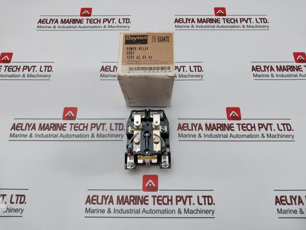 Dayton 5X847E Power Relay 120Vac,50/60Hz