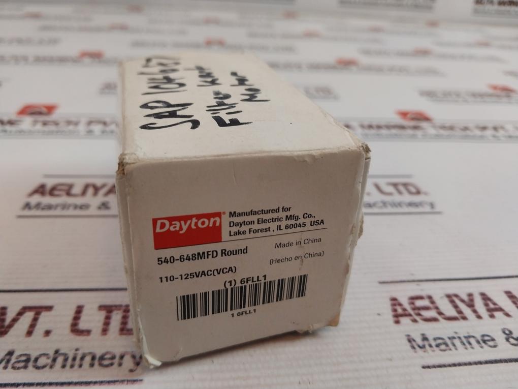 Dayton 6Fll1 Motor Start Capacitor 110-125Vac 60/50Hz