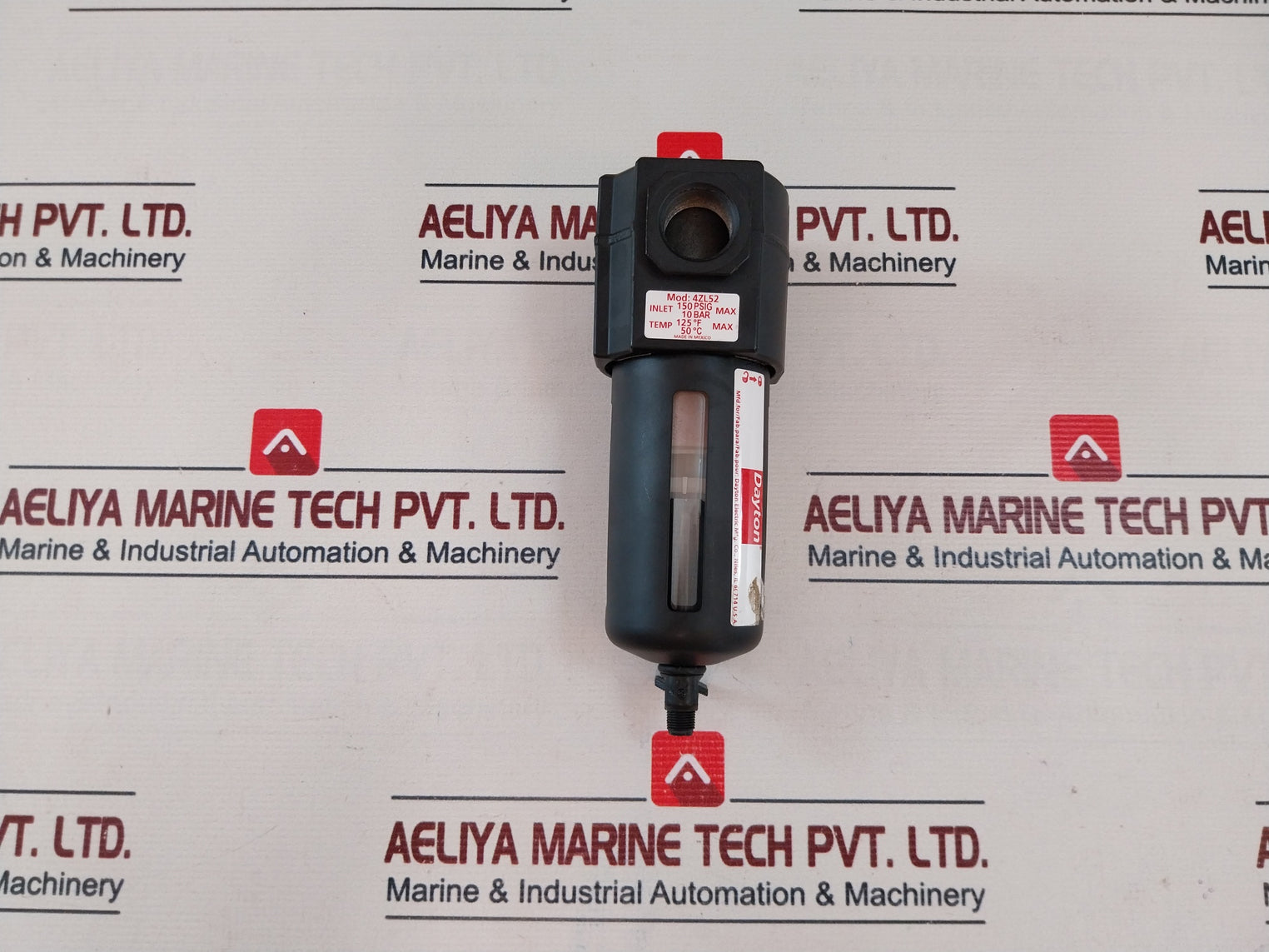 Dayton 4Zl52 Standard Compressed Air Line Filter 150 Psig