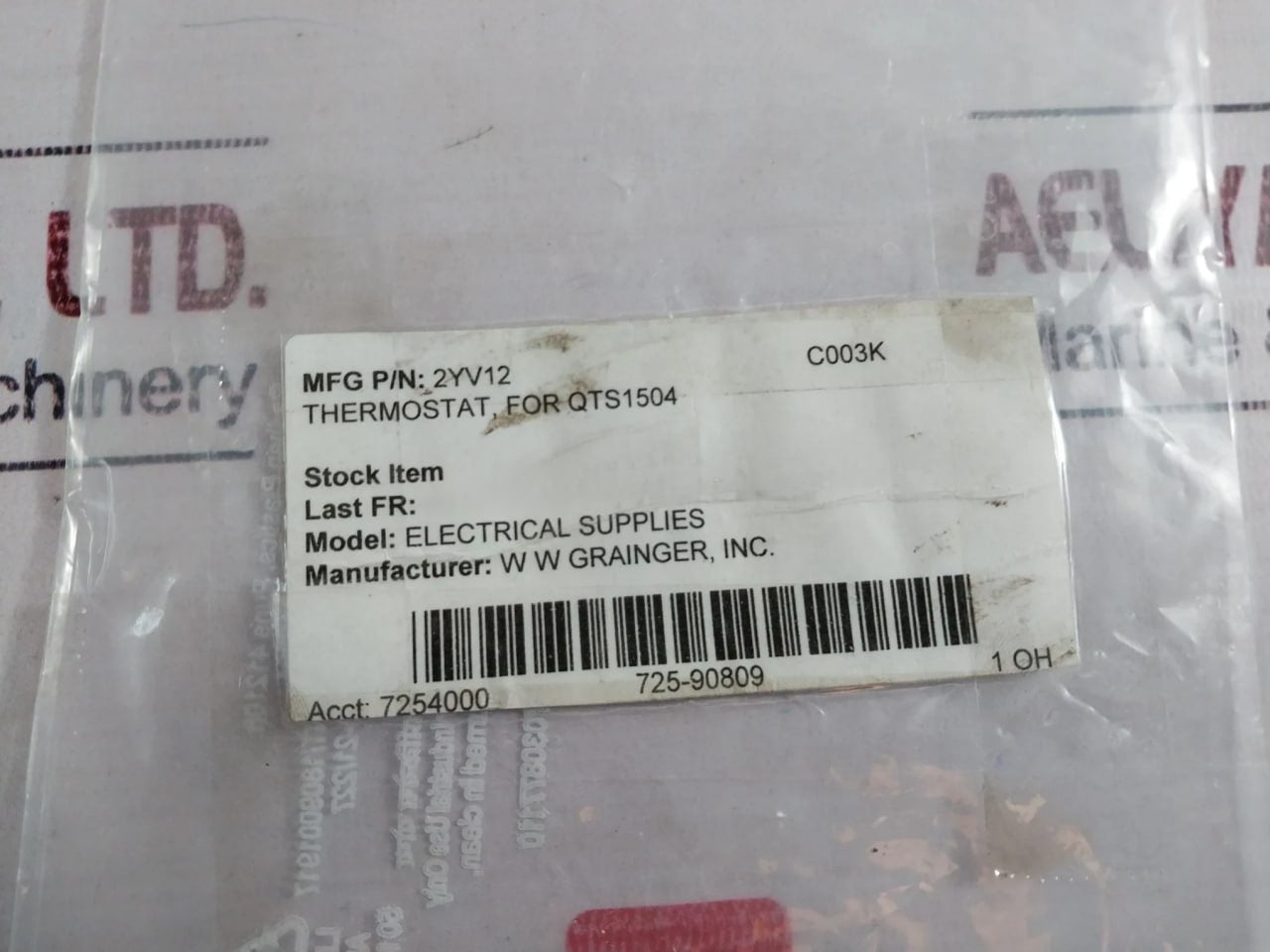 Dayton Electric 2Yv12 Electric Floor Heater Thermostat