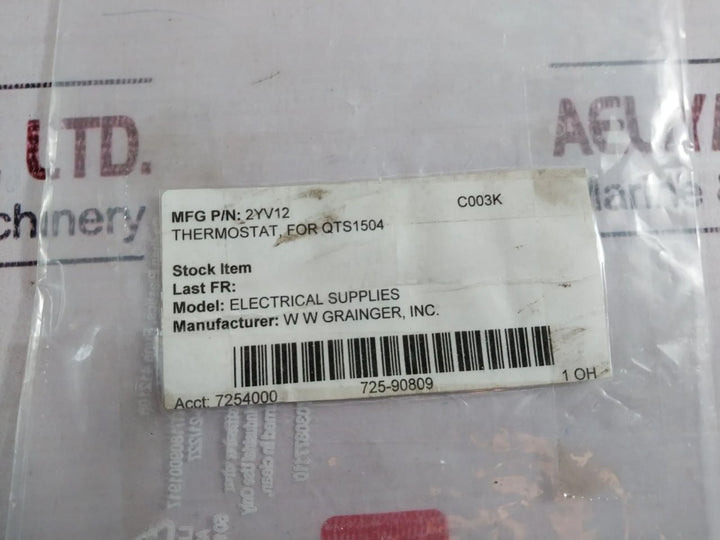 Dayton Electric 2Yv12 Electric Floor Heater Thermostat