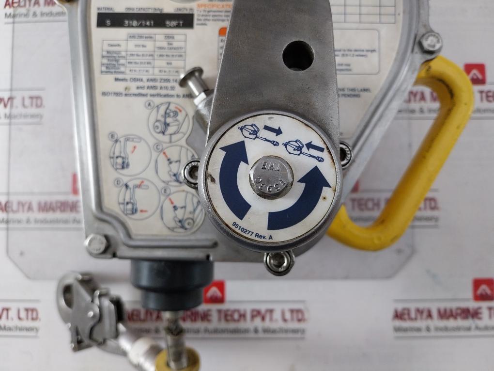 Dbi-sala 3M 3400942 Self Retracting Lifeline 310Lbs 15 Meter 50Ft 9510277 Rev.A