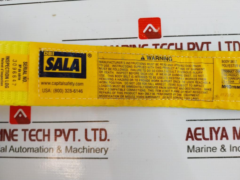 Dbi Sala 1000544 Derrick Belt Pass Thru Buckle Connection