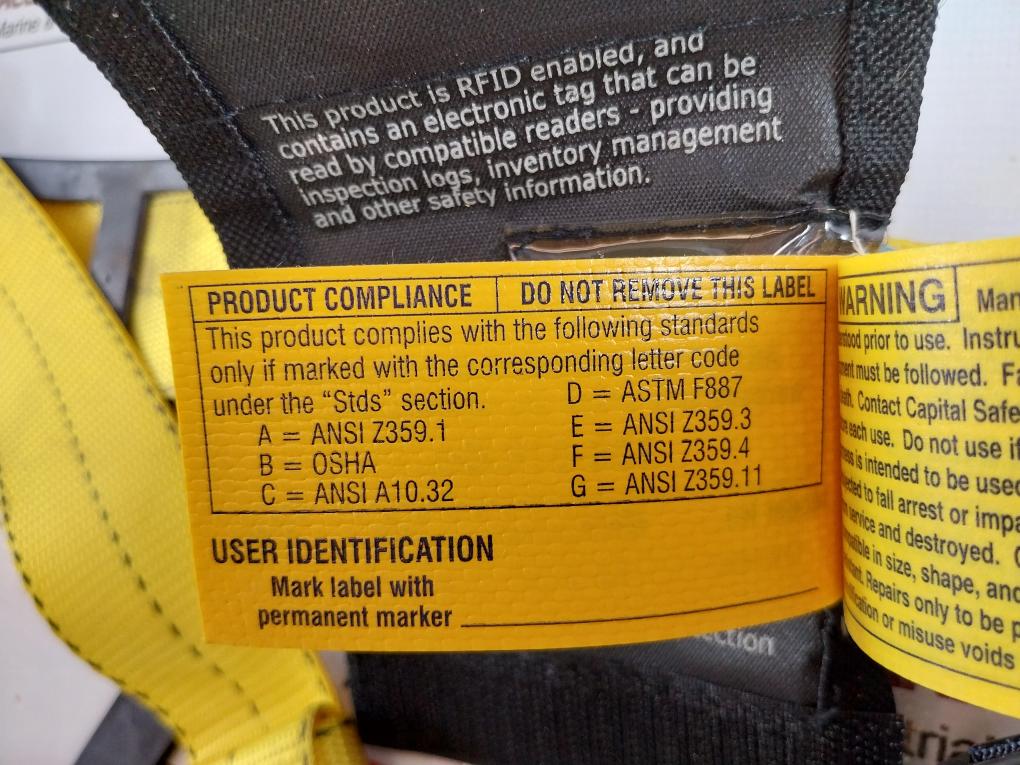 Dbi Sala 1107807 Vest Climbing Safety Full Body Harness 130-310 Lbs