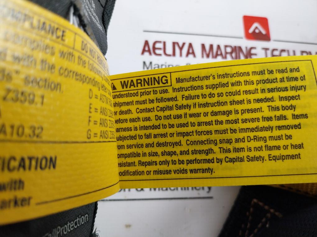 Dbi Sala 1107807 Vest Climbing Safety Full Body Harness 130-310 Lbs