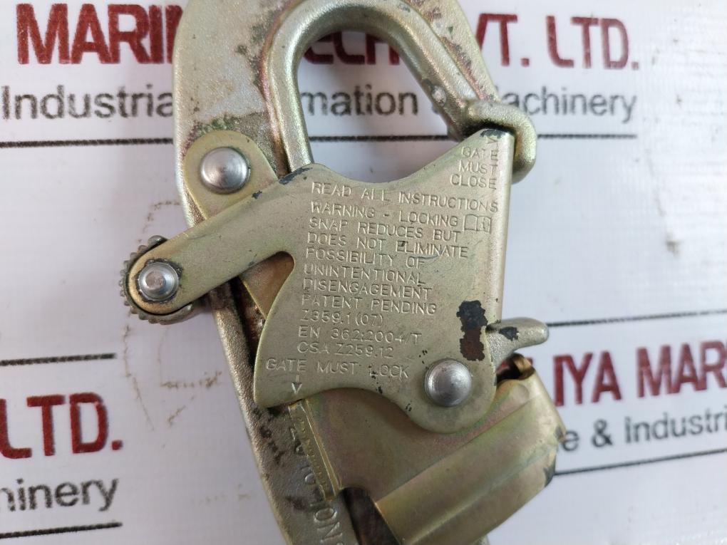 Dbi Sala 1240006 Shock Absorber Lanyard Length-6ft Snap Hook Anchor Connection