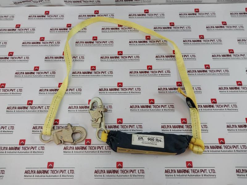 Dbi Sala 1240006 Tie-off Rescue Shock Absorbing Lanyard 6 Ft 900 Lbs 9502619