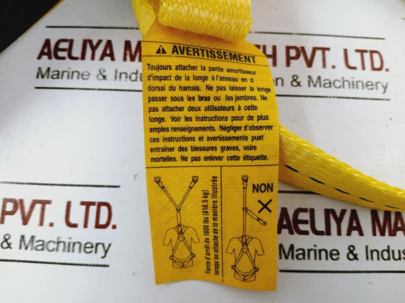 Dbi Sala 1240406 Double Shock Absorbing Lanyard 6’ Ft Capacity:310 Lbs Max