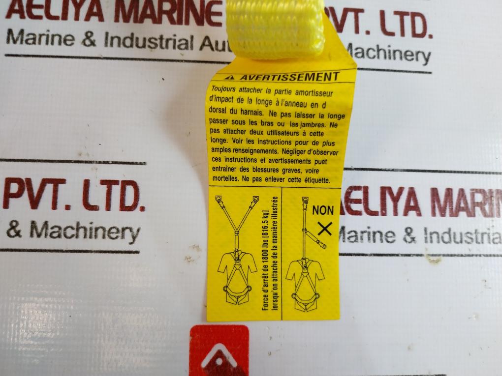 Dbi Sala 1240406 Shock Absorber Lanyard Hook Anchor Connection Capacity 310 Lbs