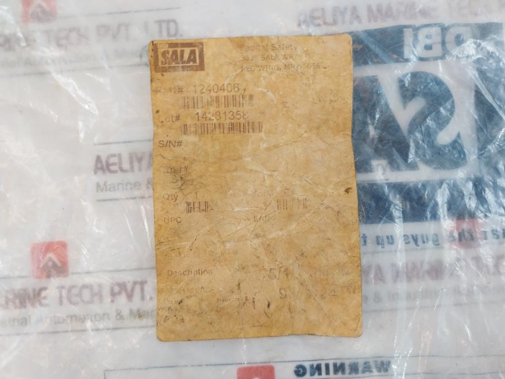 Dbi Sala 1240406 Shock Absorber Lanyard Hook Anchor Connection Capacity 310 Lbs