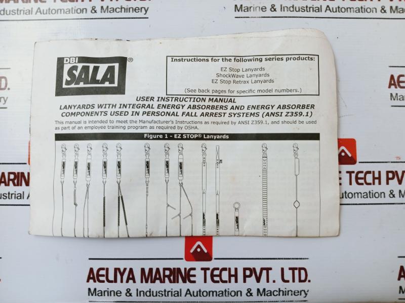 Dbi Sala 9503050 Shock Absorbing Lanyard Bs 5171 Lbs (23 Kn)