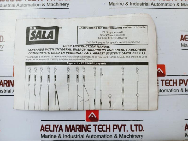 Dbi Sala 9503050 Shock Absorbing Lanyard Bs 5171 Lbs (23 Kn)