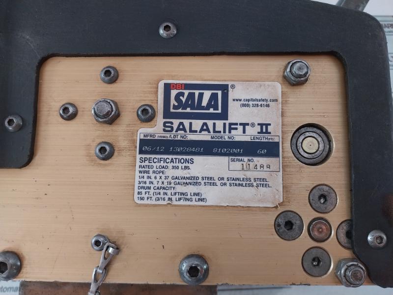 Dbi Sala Salalift Ii 8102001 60Ft Wire 350Lbs Rated Load Confined Space Rescue