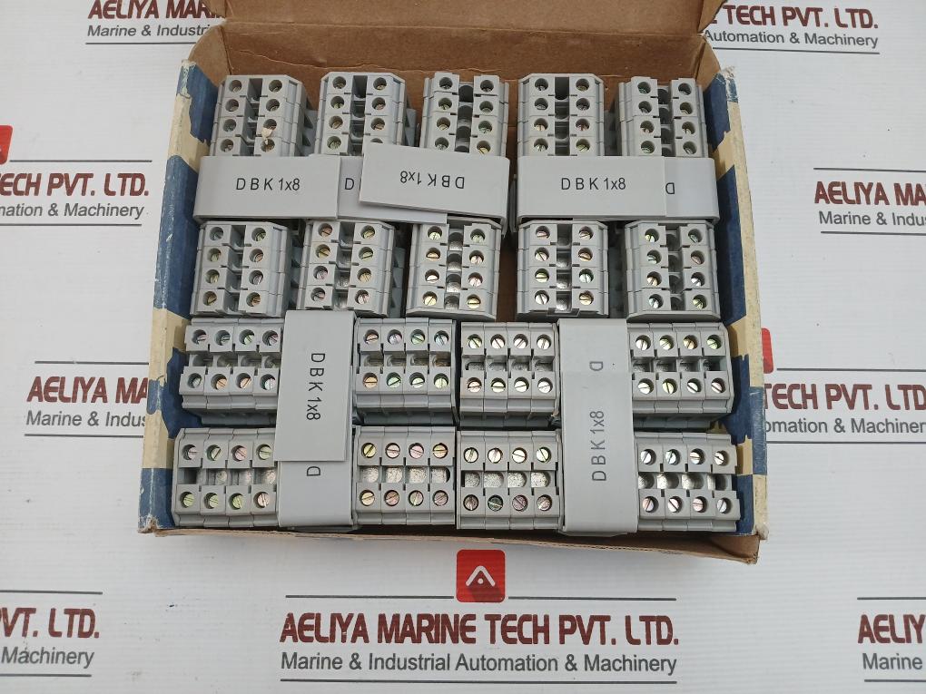 Dbk 1X8 Terminal Distribution Block Elmex 800V 57A(1 Box = 9 Pcs)