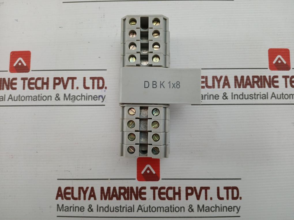 Dbk 1X8 Terminal Distribution Block Elmex 800V 57A(1 Box = 9 Pcs)
