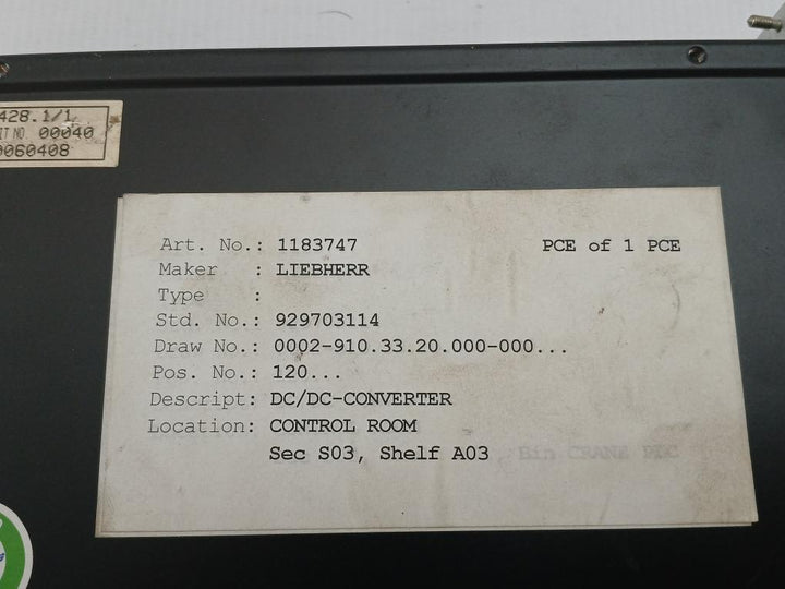 Dc-dc Converter Input: 14…70V Dc Melcher Bm 2000