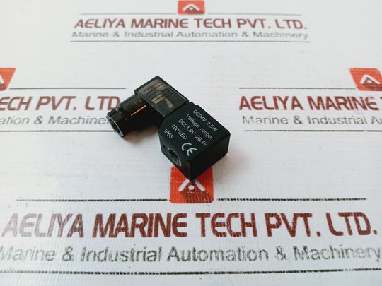 Dc24V 2.5W Ip65 Solenoid Coil - Voltage Range: Dc21.6V~26.4V