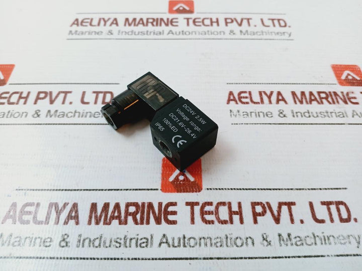Dc24V 2.5W Ip65 Solenoid Coil - Voltage Range: Dc21.6V~26.4V