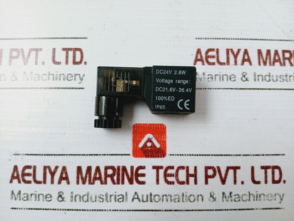 Dc24V 2.8W Solenoid Valve Coil Ip65 Voltage Range 21.6V~26.4V