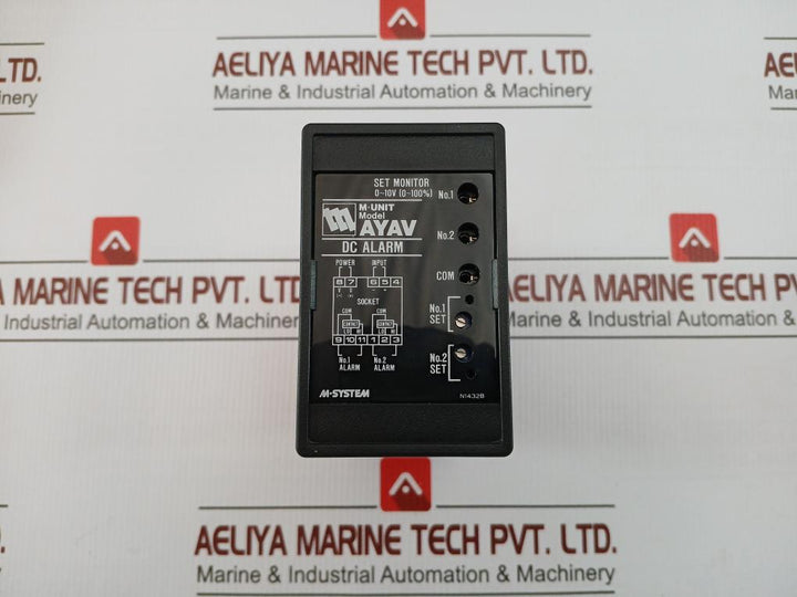 Dc Alarm Unit Input: 4-20Ma Dc(250Ohm) M-system Ayav-a12-h