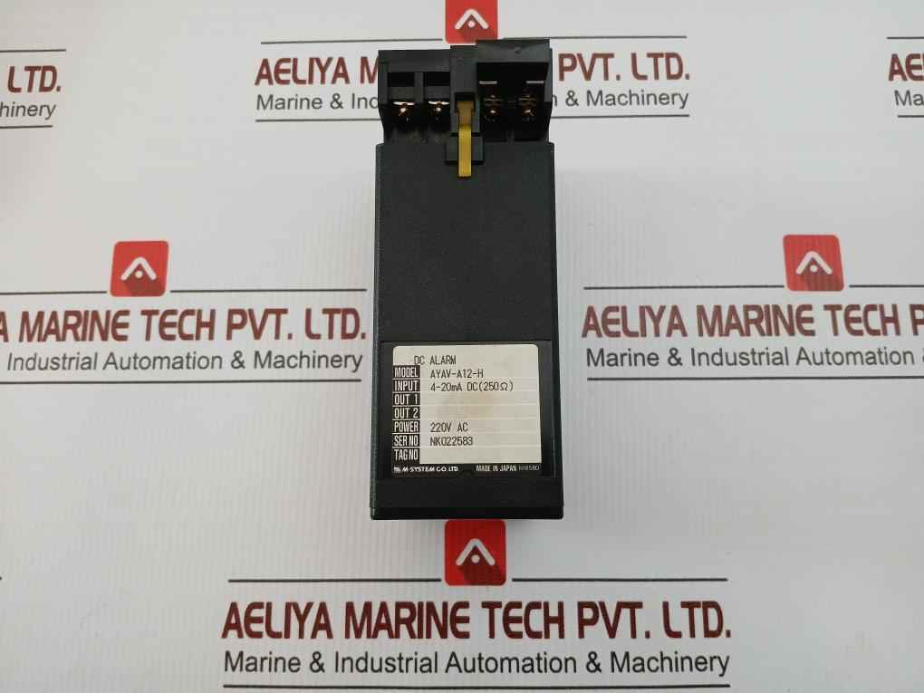 Dc Alarm Unit Input: 4-20Ma Dc(250Ohm) M-system Ayav-a12-h