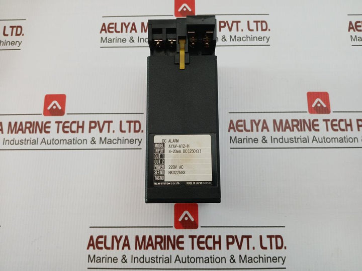 Dc Alarm Unit Input: 4-20Ma Dc(250Ohm) M-system Ayav-a12-h