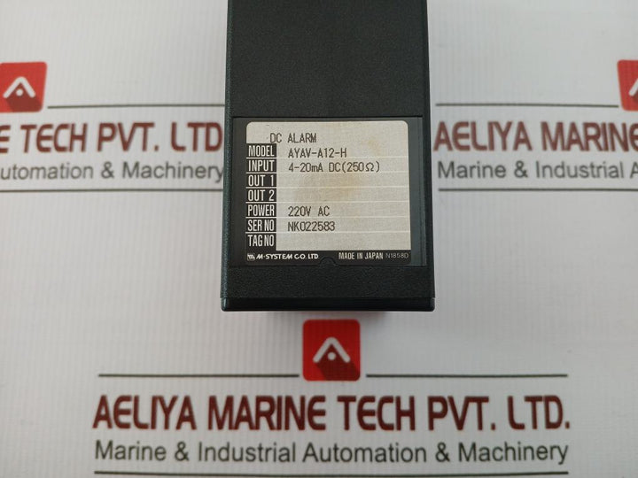 Dc Alarm Unit Input: 4-20Ma Dc(250Ohm) M-system Ayav-a12-h
