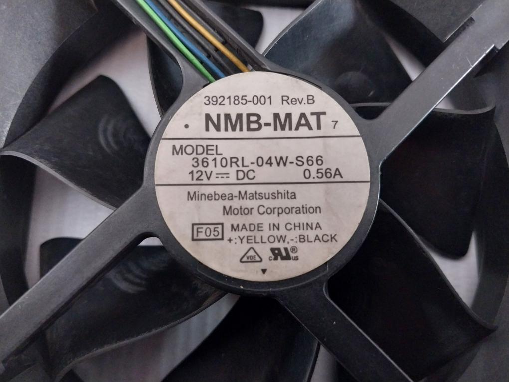Dc Brushless Axial Cooling Fan 3610Rl-04W-s66 Nmb-mat Rev-b