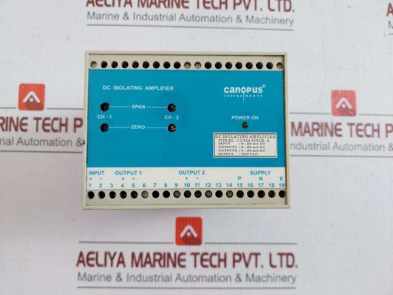 Dc Isolating Amplifier 230V Ac Canopus Instruments Iiif2A4242M-2