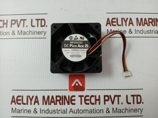 Dc Pico Ace 25 Cooling Fan 12V Dc 0.17A Sanyo Denki 109R0612S413