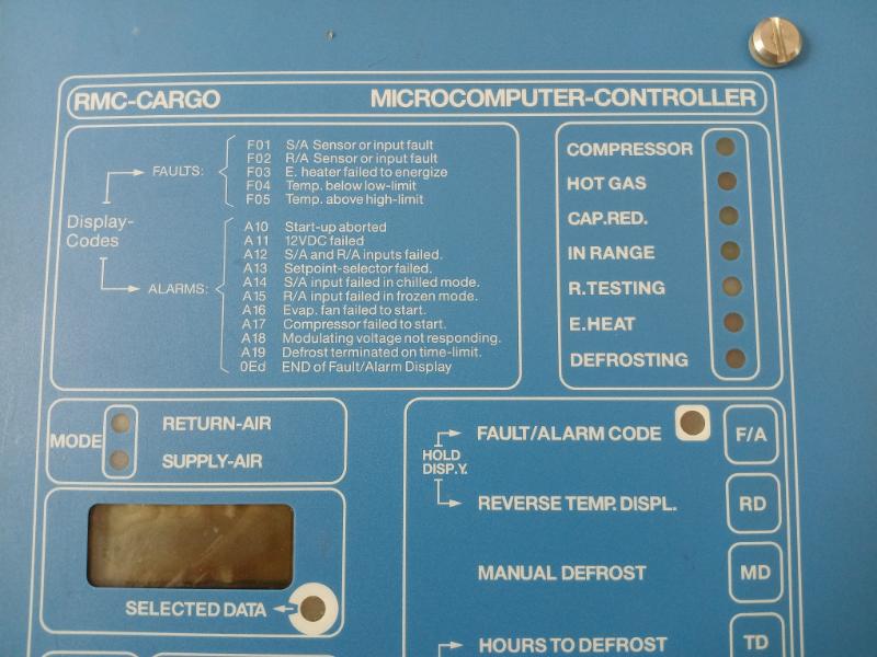 Dcm8 8701-0139 Microcomputer-controller Rmc-cargo/ Seacold