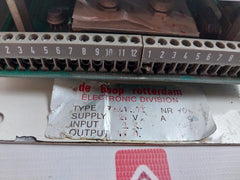 De Hoop Electronics 78.012.02 Electronic Comparing Unit W/ Overload Protection