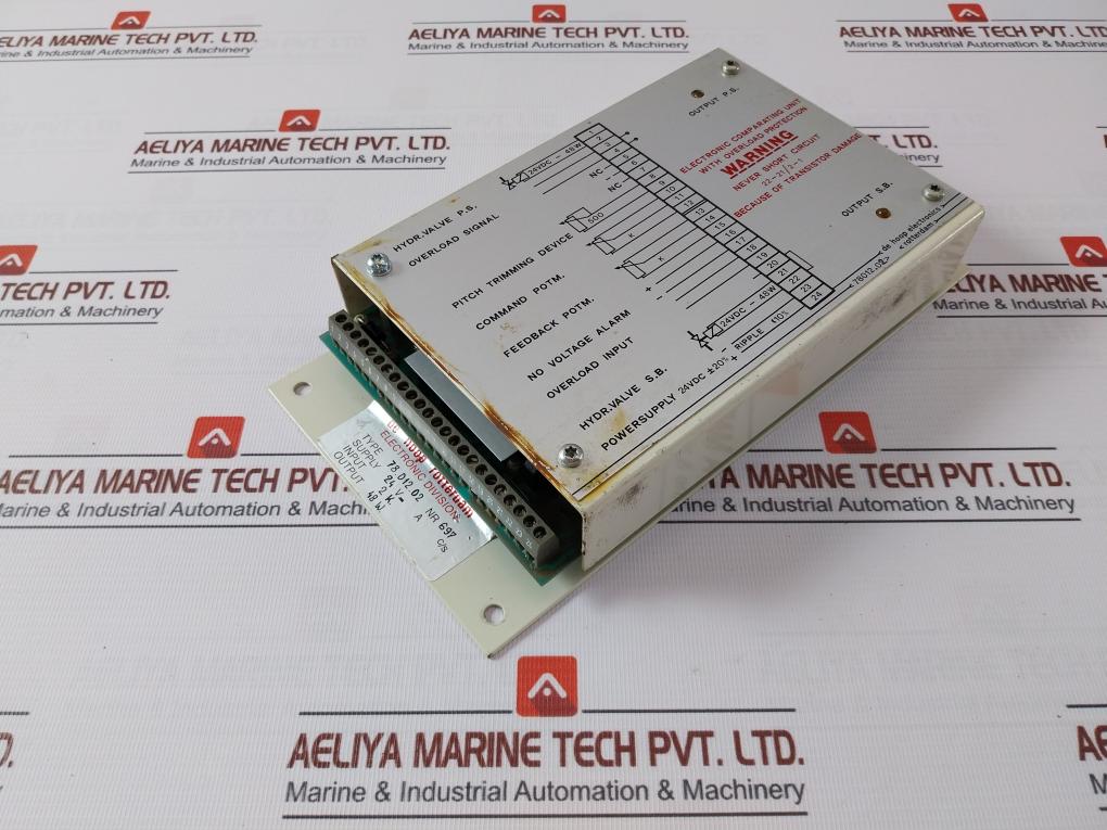 De Hoop Electronics 78012.02 Electronic Comparating Unit W/ Overload Protection