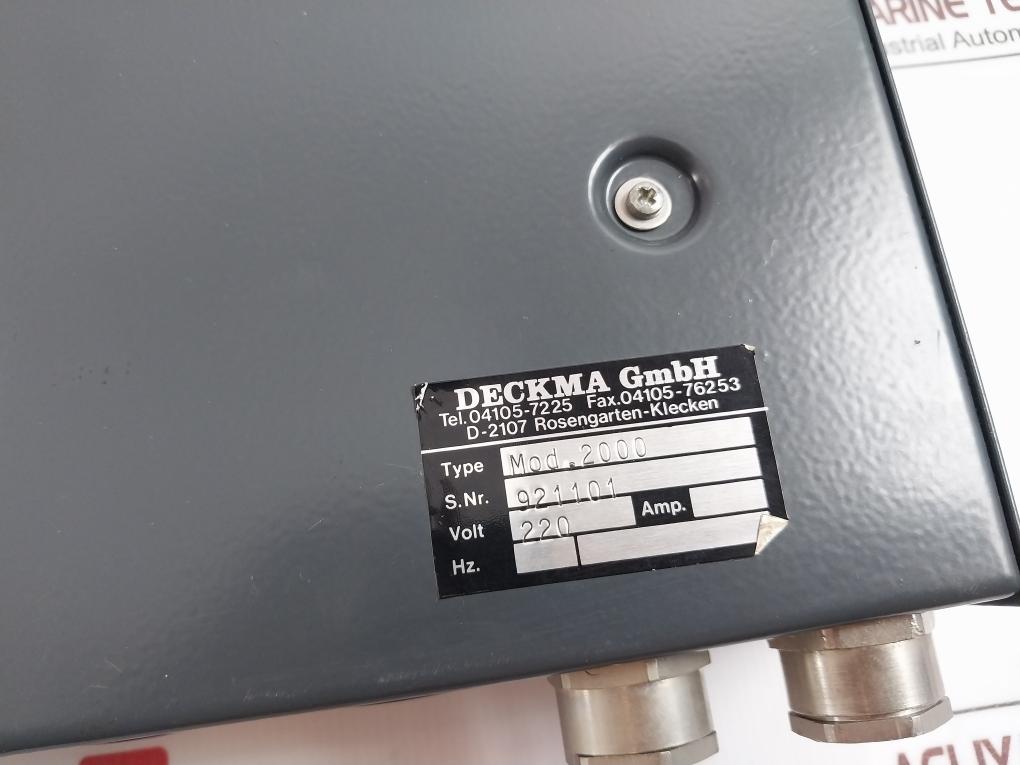 Deckma 815.5-6 Gl Fire Detection System Mod.2000 220V
