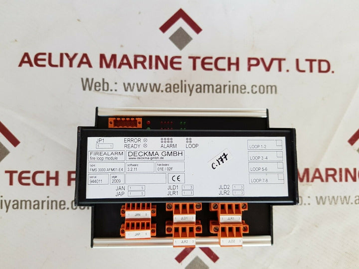 Deckma Fms 3000 Afm01-e4 Firealarm Fire Loop Module 3.2.11