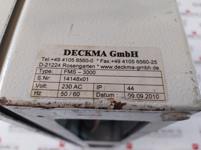 Deckma Fms 3000 Fire Alarm Main Panel System 50/60 Hz