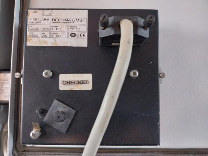 Deckma Fms 3000 Fire Alarm Main Panel System 50/60 Hz