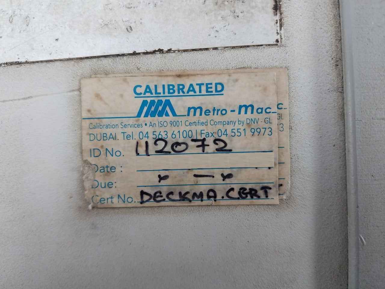 Deckma Hamburg Omd-11 Oil Monitoring Device